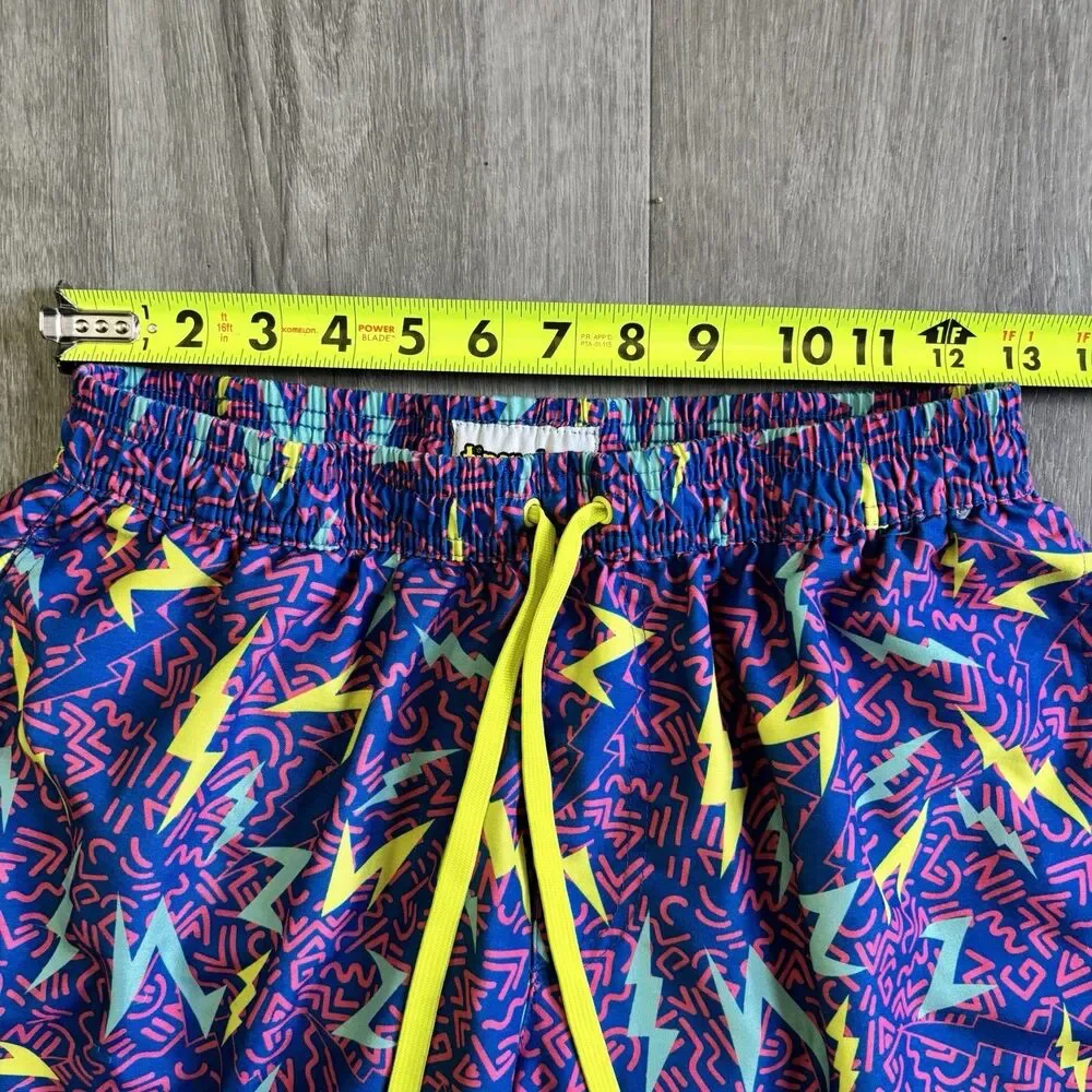 Tipsy Elves Swim Trunks Shorts Men's Size Medium Geometric Retro Swimming Beach